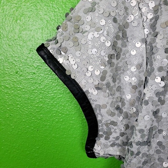 Victoria Secerts Women's Rare Grey/Gray Sequin Short Mini Dress Small S/P - Picture 2 of 12